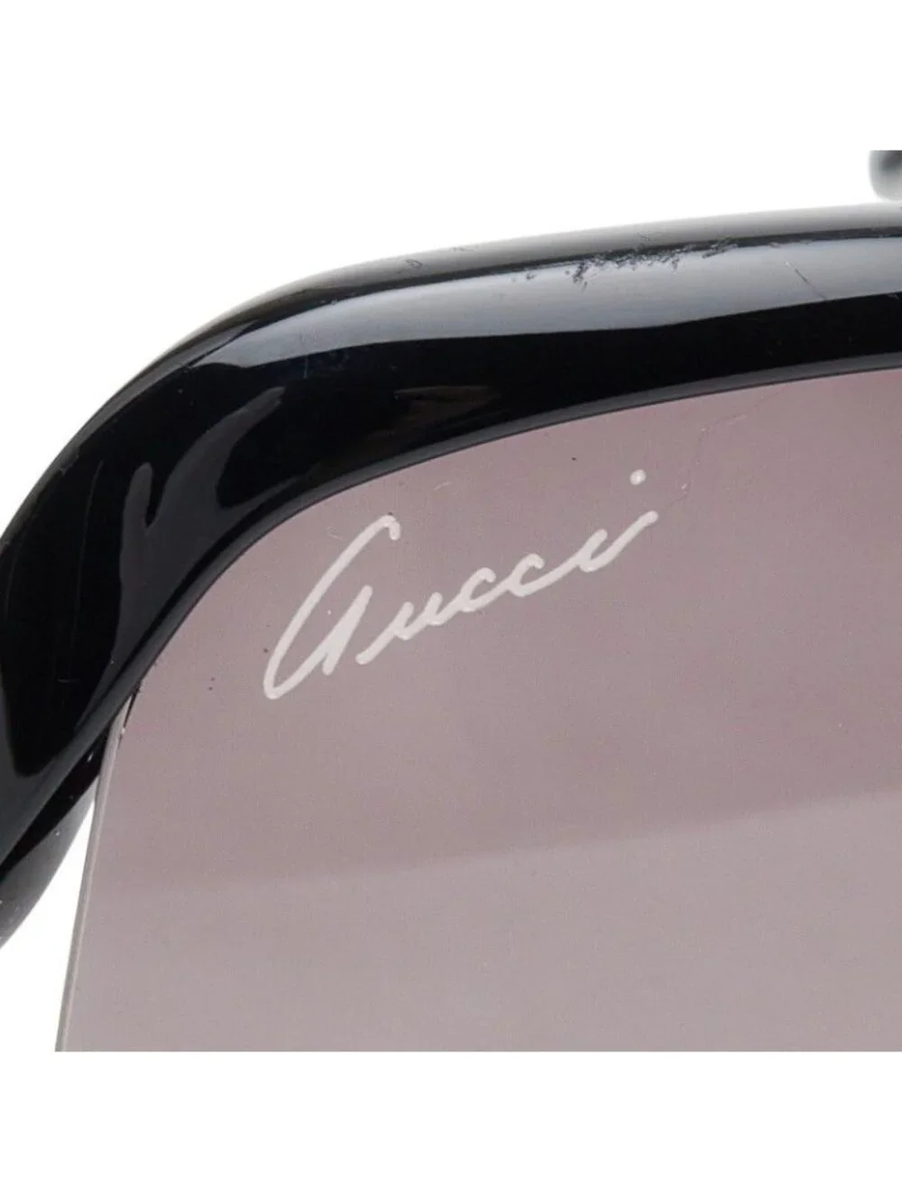 Gucci Marina Chain Gradient Lens Sunglasses Black Acetate Eyewear